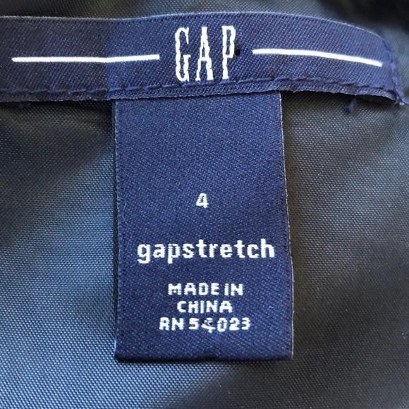 GAP Dress Size 4 Wool Blend Short Sleeves Dark Gray Sheath Dress With Ru… - Picture 7 of 8